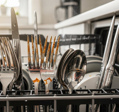 dishwasher water spots — Dishwasher Water Spots That Won't Go Away? The Hidden Rust P
